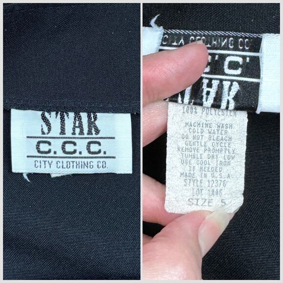 Vintage 1980s Black High Waist Mini Wrap Skirt - Picture 5 of 7